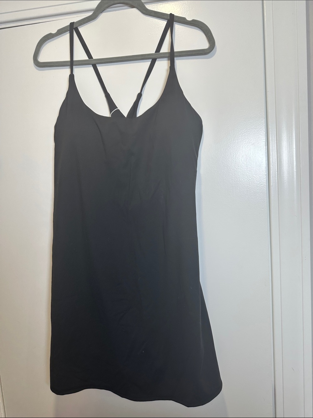 HALARA Black Strappy Slip Romper Dress (57)